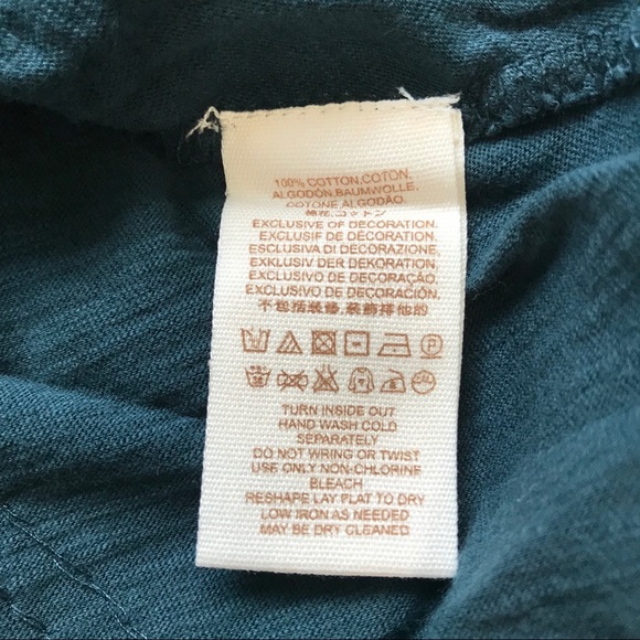 SOLD ♥️ Free People Glitter Sequin City High Neck Bow Tie Tank Blouse Turquoise - Picture 7 of 8